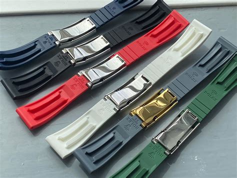 rolex with rubber bands|rolex watch bands replacement rubber.